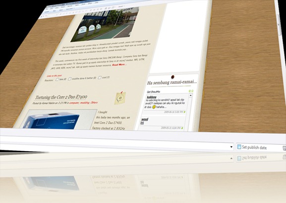 Live writer interface