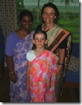 Dressed in saris