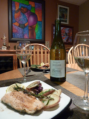 Pan-seared trout with olives and potatoes