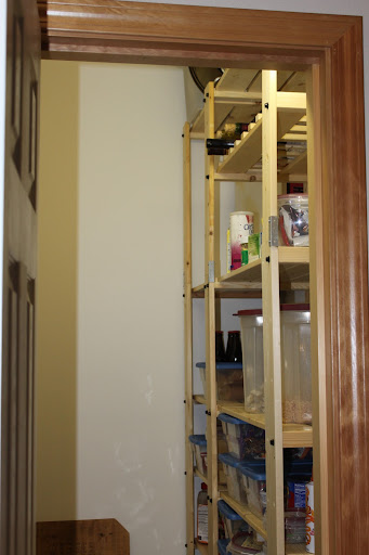 Pantry (everything is encased in plastic to thwart the plans of the pantry mouse)
