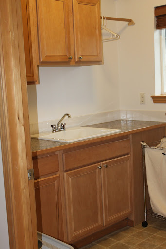 Laundry room sink &amp; cupboards