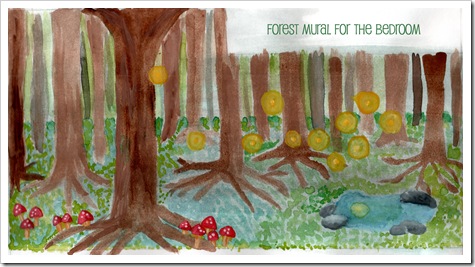 Forest Mural for the Bedroom