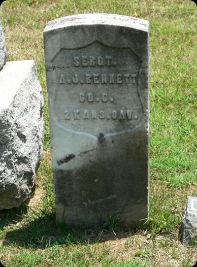 Andrew Jackson Bennett Military Headstone Andrew Jackson Bennett Military Headstone