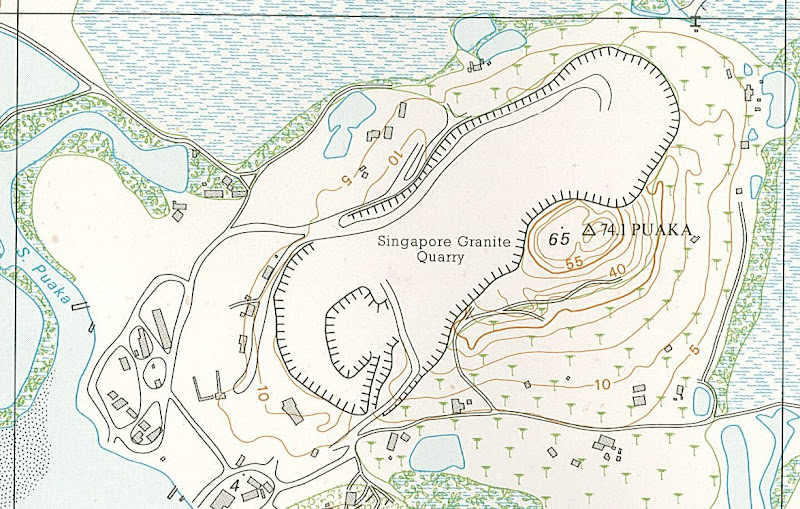 Map of Bukit Puaka in Ubin