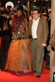 D&eacute;fil&eacute; de robe du cr&eacute;ateur Nicolas Fafiote pour l'ouverture du festival "D'un monde &agrave; l'autre"....