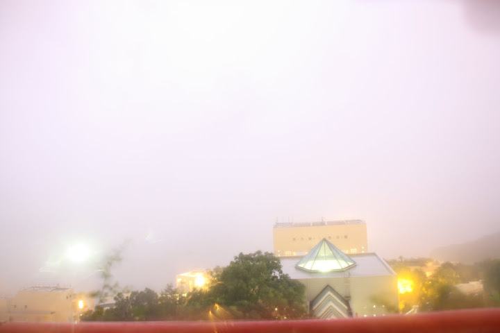 HKUST during a lighting storm