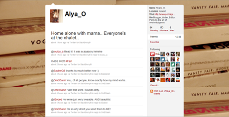 Alya Twitter Page