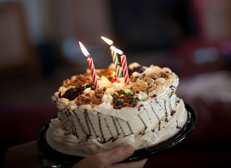 White Birthday Cake