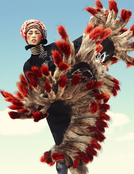 Liu Wen by Greg Kadel in Wild Dreams - Vogue Germany Nov 2010 - 4
