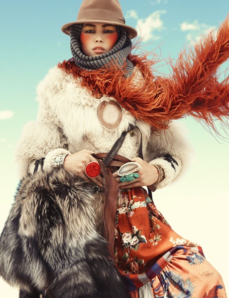 Liu Wen by Greg Kadel in Wild Dreams - Vogue Germany Nov 2010 - 10
