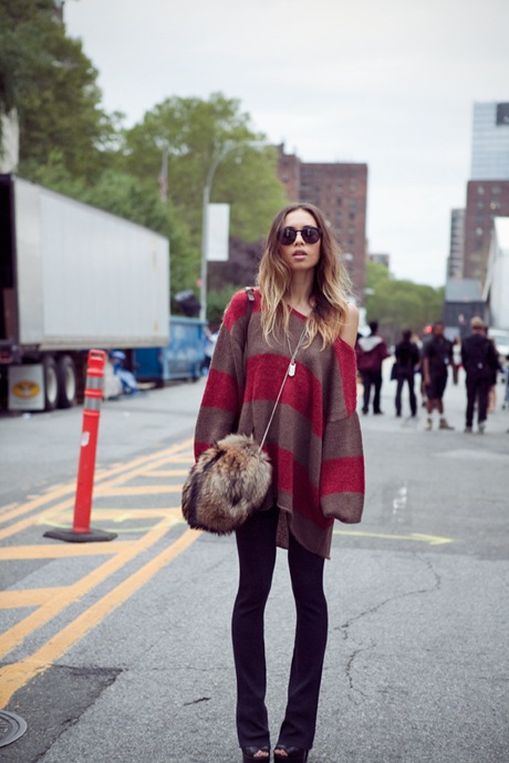 Boyfriend Sweater Fur Bag - Fashion toast