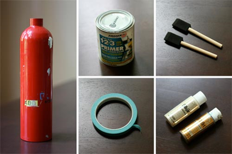 DIY Fire Extinguisher Vase
