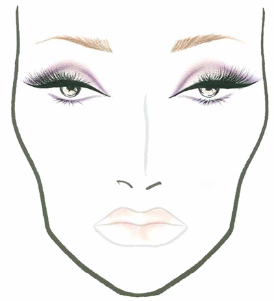 Mac Makeup Face Charts