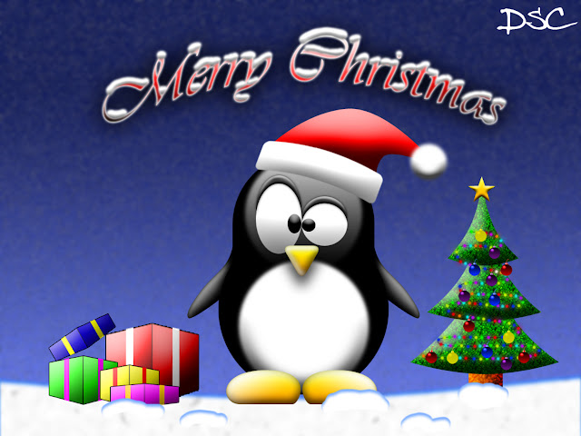 Tux navideño