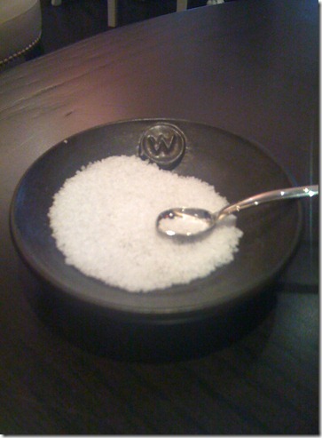 w austin salt spoon in dip
