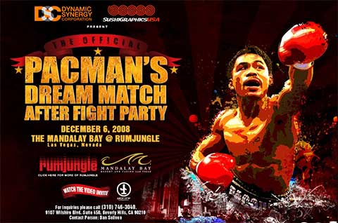 Pacquiao Dream Match After Fight Party Invitation