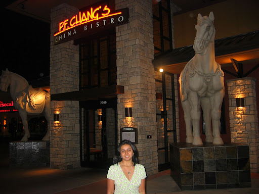 Outside PF Chang Chinese Restaurant