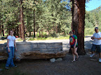 Kendra, Darion and Chris at Davis Creek