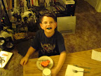 Donovan, realizes there's food coloring in the frosting