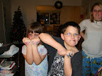 Missy and Donovan show off their body art