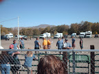 The Highland Games.. Men doing manly Tim Allen type things (in skirts)