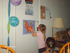Ciarra trying to find the folds in the paper to get closer...at this point we were all trying to do that :)
