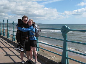 the end of our coast-to-coast journey at montrose.  the taxi picked us up at 10:30am and we enjoyed the rest of the day in edinburgh.  from here, i fly back to california and todd heads to a month-long archaeological dig along hadrian's wall.