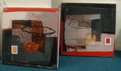 Art Village set of three paintings for Danial's room