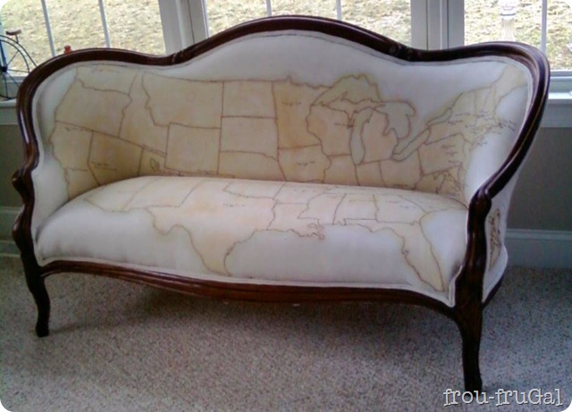 Ancestral Map Settee