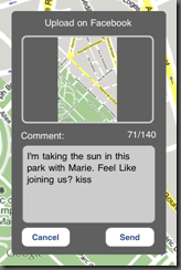 screenmap iphone upload publish facebook google maps