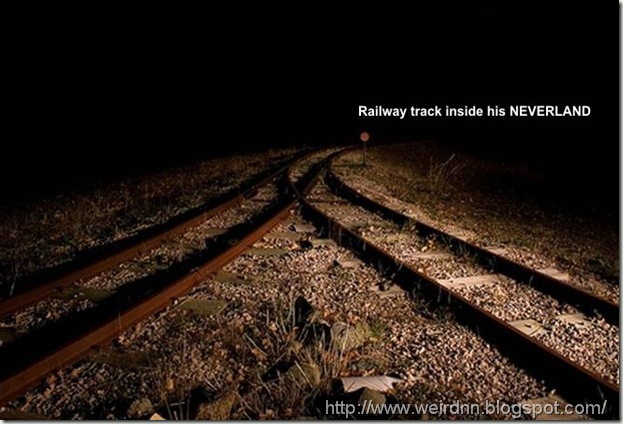 railway track inside his NEVERLAND