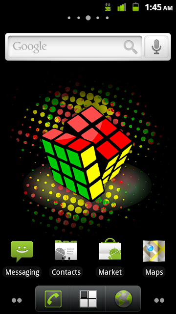 Home Screen with 1.9.5 background Home Screen with 1.9.5 background