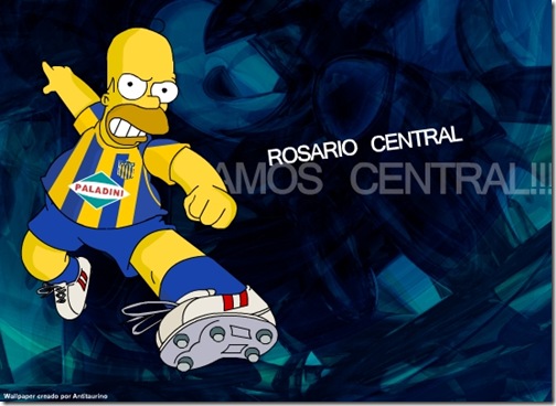 Homero Simpson Futbol rosario central Homero Simpson Futbol