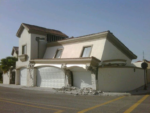 residencia destruida