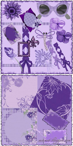 Скрап-набор "All about purple"