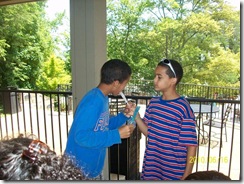 Brothers Sharing Rock Candy