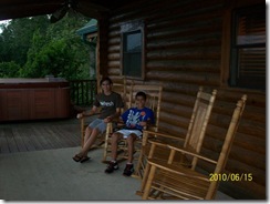Porch with Aubrey and Austin