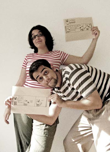 Carol e Luiz, criadores do Eugênio vai à feira