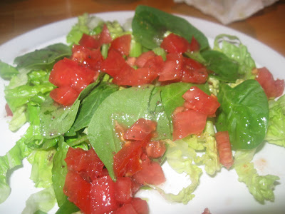 Garden Salad with Oil and vinger dressing