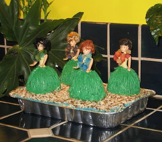 I told Brina I loved the idea of dolls in cakes, so she made this for my birthday party! (10/25/08)