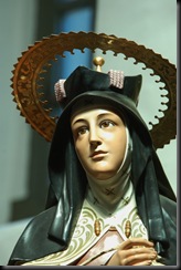 Inside the chapel at San Juan Capistrano
