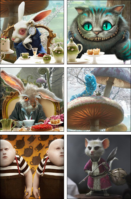 Os personagens incríveis de "Alice no País das Maravilhas"