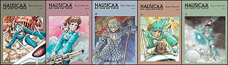 O mangá de Nausicaä já está no 5º volume no Brasil
