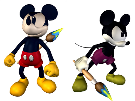 O novo design de Mickey Mouse. Reparem na cara de mau. Perturbado!!!