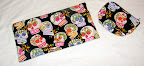 Black Sugar Skulls Zipper Bags