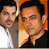 John Abraham with Shahrukh and Aamir