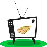 Imatge televisio amb llibres