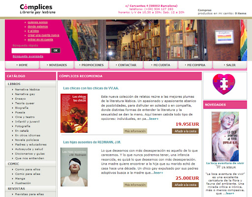 CÓMPLICES, librería gay lesbiana