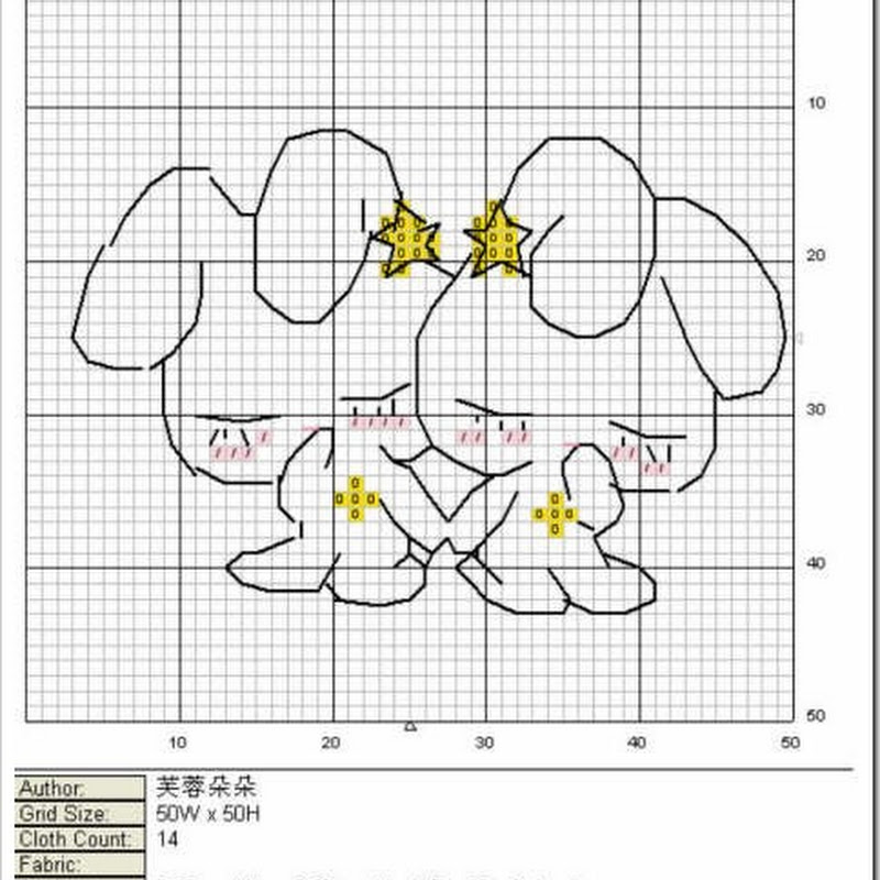 Horoscopo conejos en punto de cruz