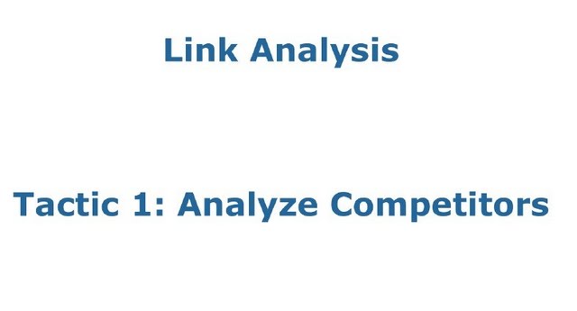 Tactic 1: Analyze competitors
